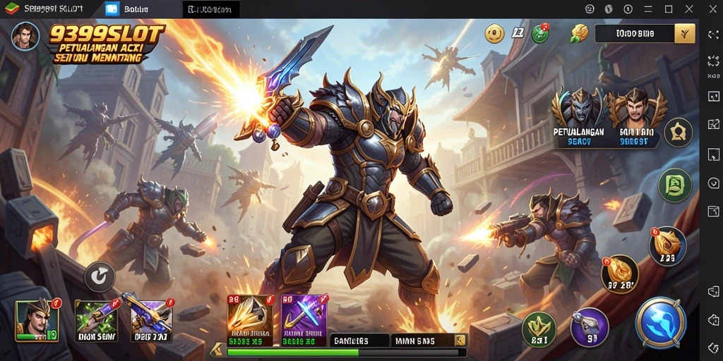 Tangkapan layar menampilkan aksi seru dari gameplay 9399SLOT.