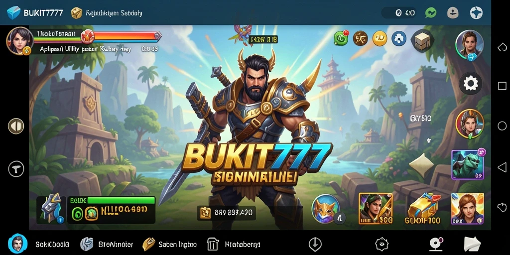 Tampilan antarmuka yang sederhana dan fungsional dari BUKIT777.