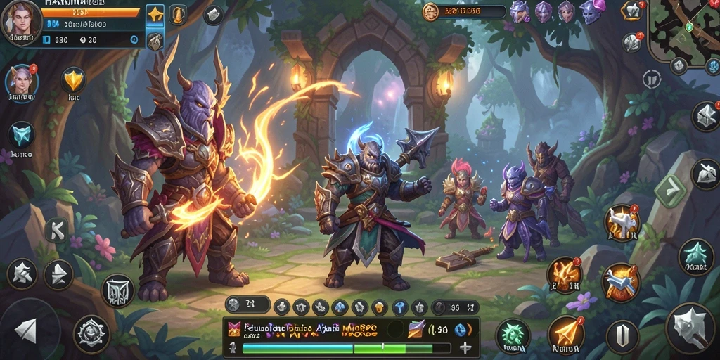 Screenshot utama HAKIM4D menampilkan aksi seru dalam dunia MMORPG.