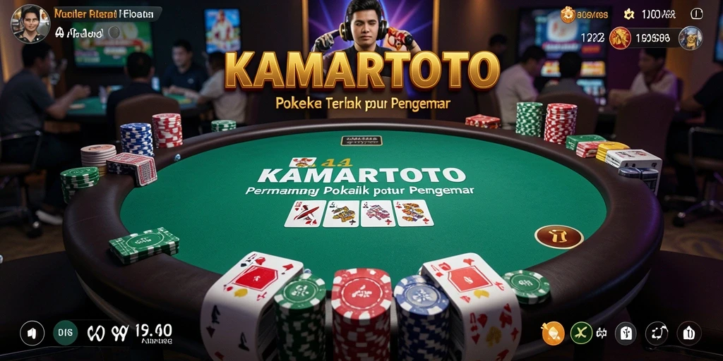 Tangkapan layar KAMARTOTO menampilkan suasana permainan Poker yang dinamis.