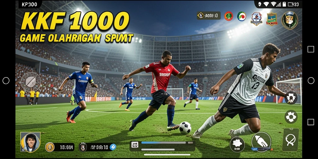 Screenshot KPK100 yang menunjukkan pengalaman bermain olahraga yang seru.
