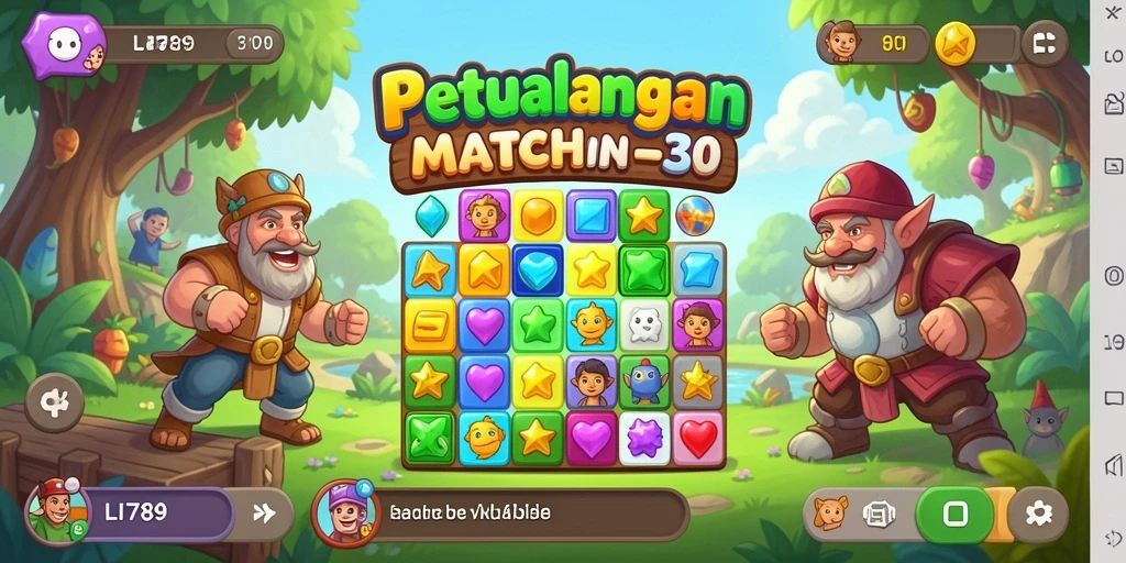 Skrinsut LI789 menampilkan gameplay Match-3 yang menyenangkan.