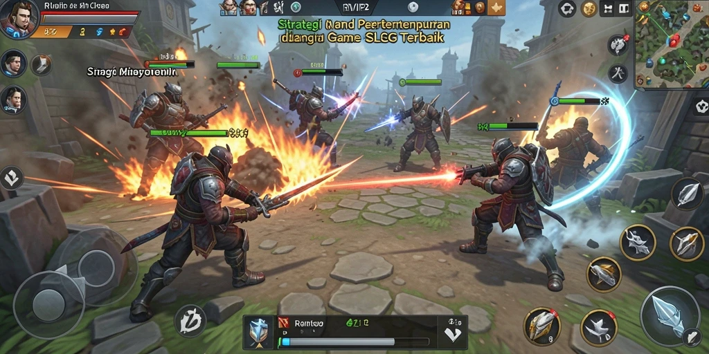Tangkapan layar menampilkan gameplay SLG yang mendebarkan.