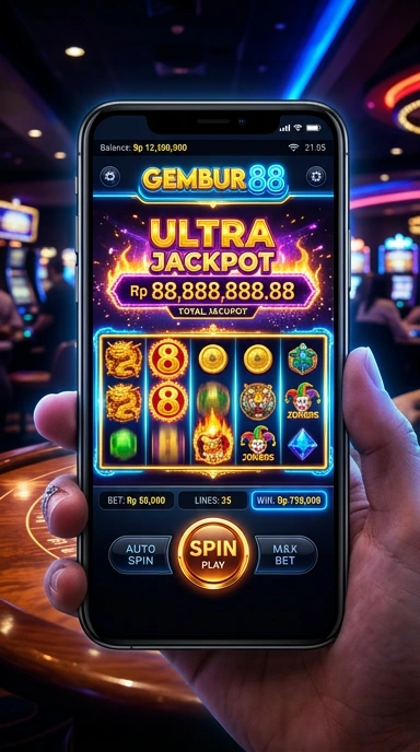 Tampilan dasbor aplikasi gembur88 yang user-friendly.